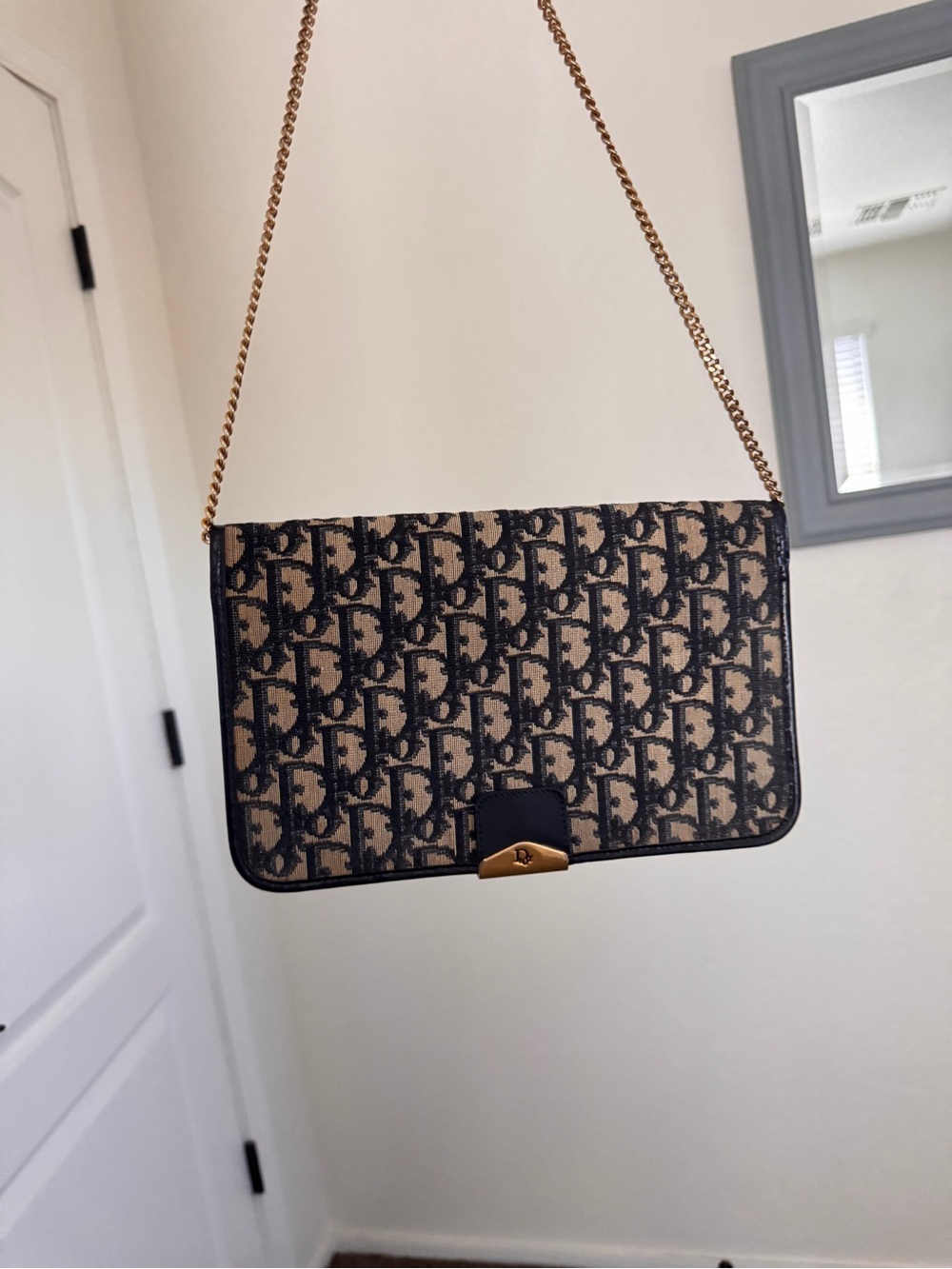 Authentic Christian Dior Trotter Chain Shoulder Bag - Picture 11 of 14